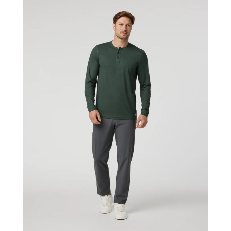 Vuori Henley à manches longues Ease Performance pour hommes 