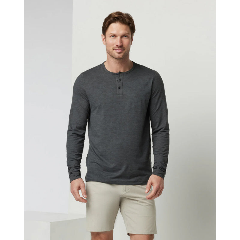 Vuori Henley à manches longues Ease Performance pour hommes 