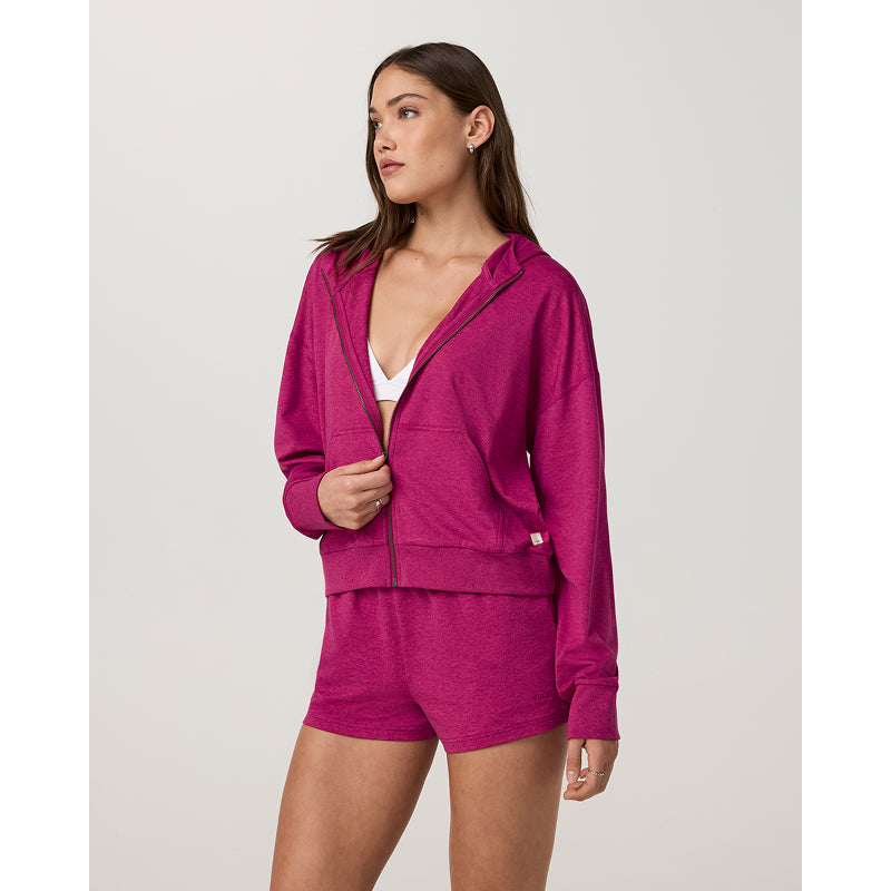 Sweat à capuche zippé Vuori Halo Modern pour femme