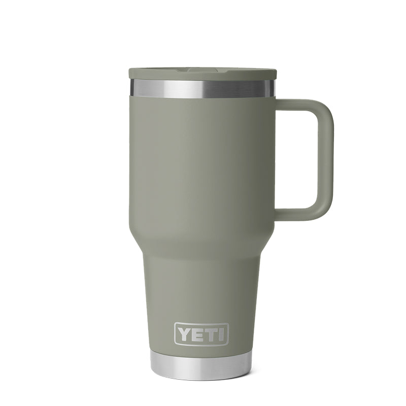 Yeti Rambler Gobelet de voyage 30 oz avec couvercle paille de couleur assortie