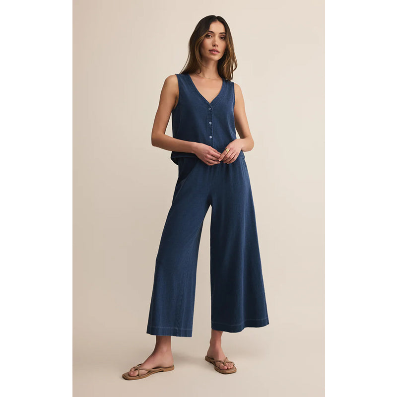 Z Supply Solace V-Neck Jersey Denim Tank