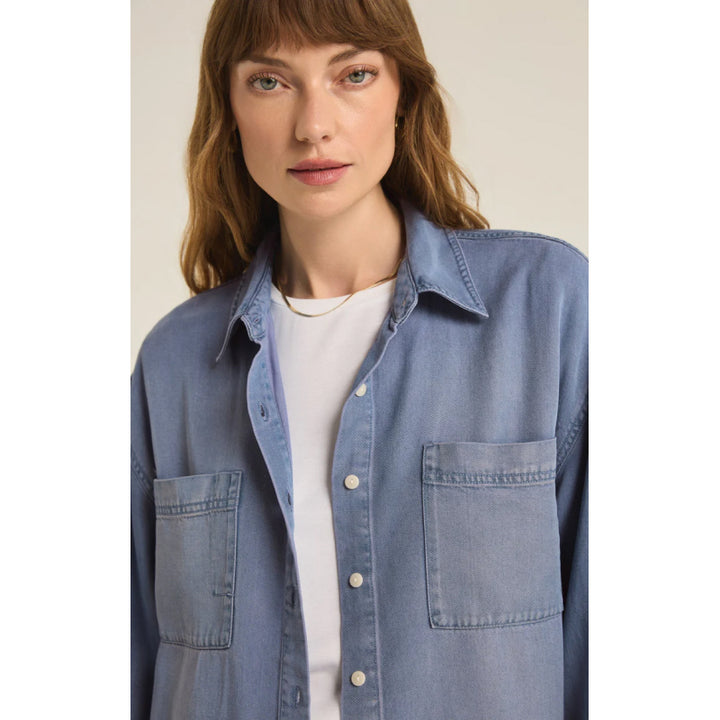 Z Supply Colbie Chambray Top