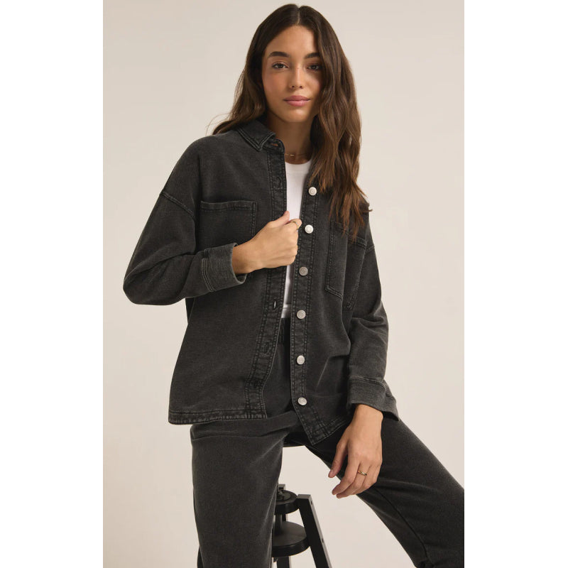 Z Supply All Day Knit Denim Jacket