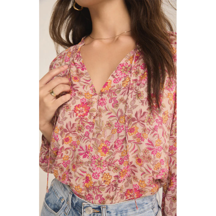 Z Supply Carine Lima Floral Top