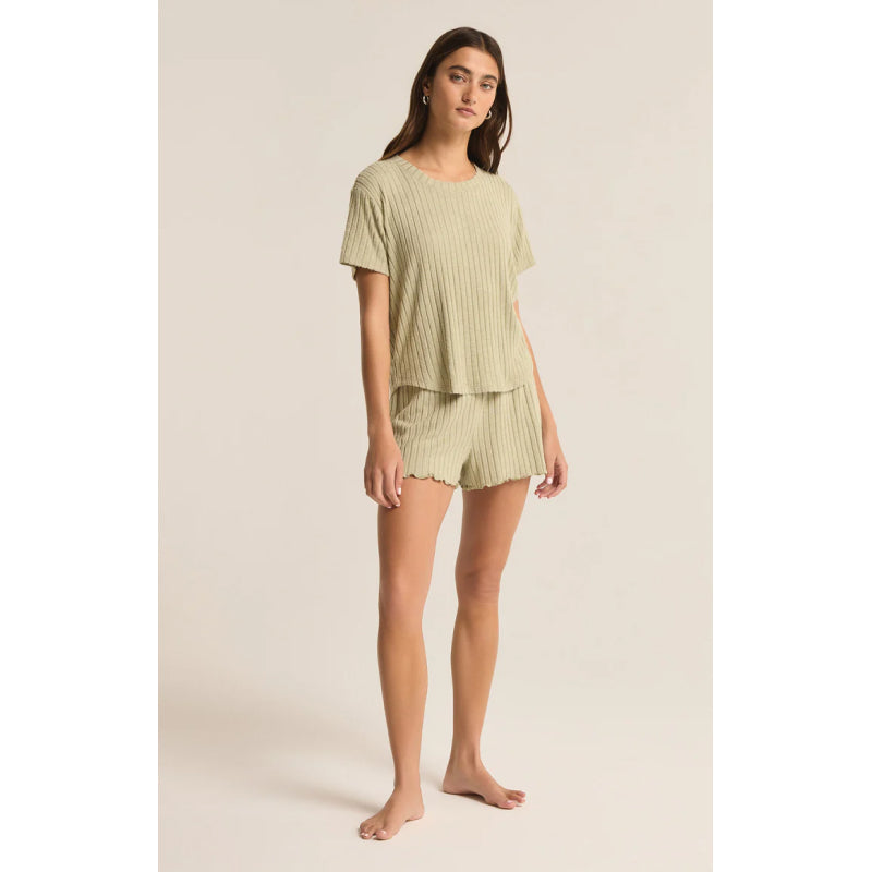 Z Supply Dawn Smocked Rib Short