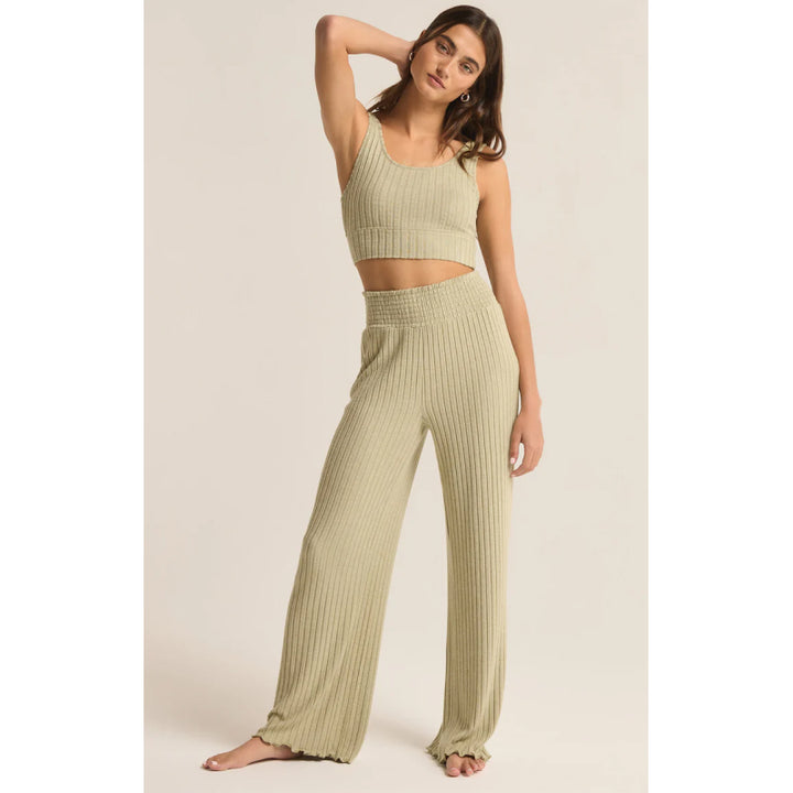 Z Supply Dawn Smocked Rib Pant