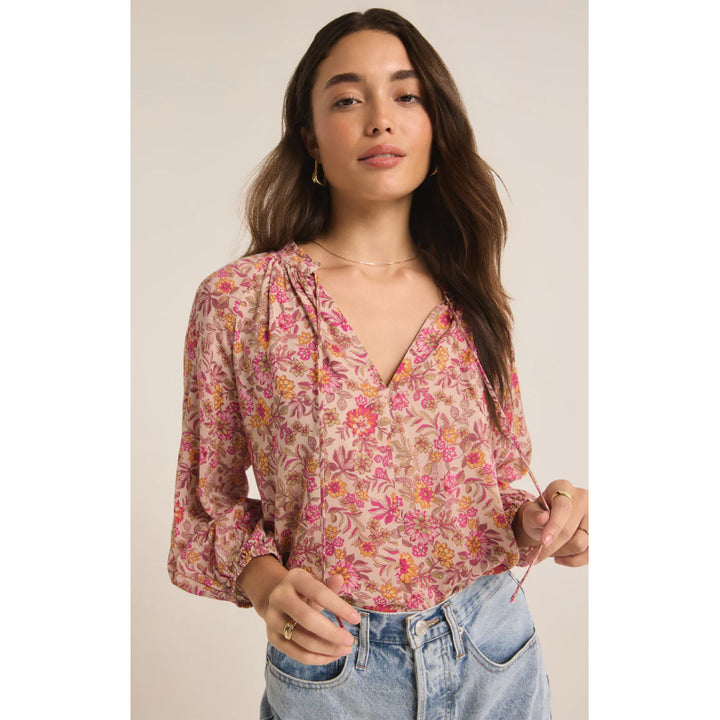 Z Supply Carine Lima Floral Top