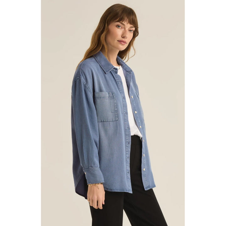 Z Supply Colbie Chambray Top