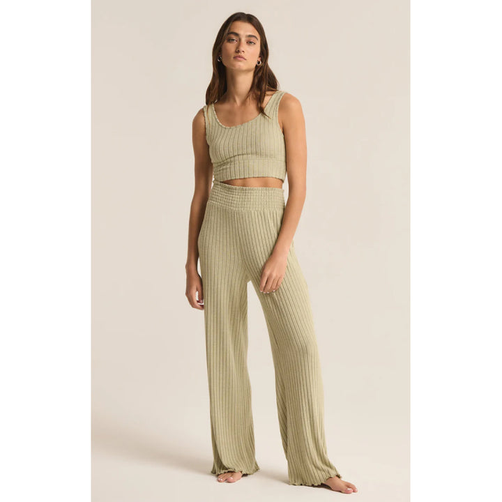 Z Supply Dawn Smocked Rib Pant