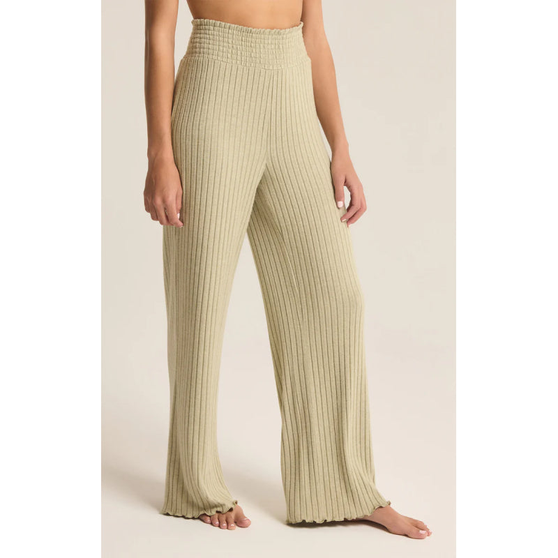 Z Supply Dawn Smocked Rib Pant