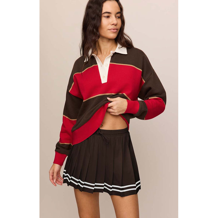 Z Supply Study Break Polo Sweatshirt