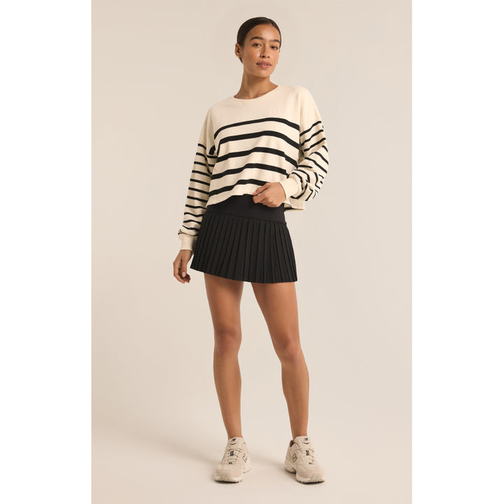 Z Supply Line Up Stripe Sweatshirt