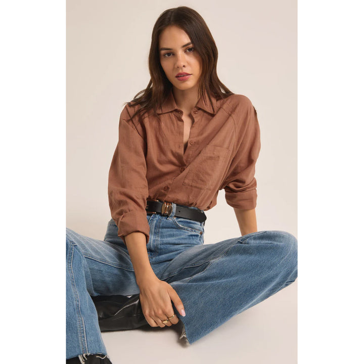 Z Supply The Perfect Linen Top