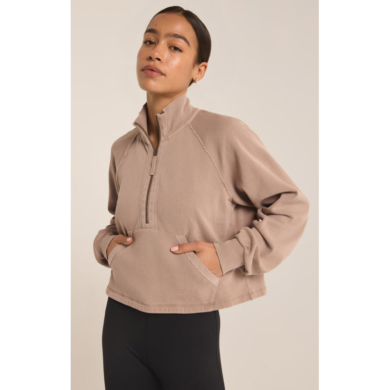 Z Supply On The Run Half Zip Sweatshirt