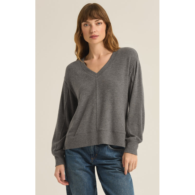 Z Supply Wilder Cloud V-Neck Long Sleeve