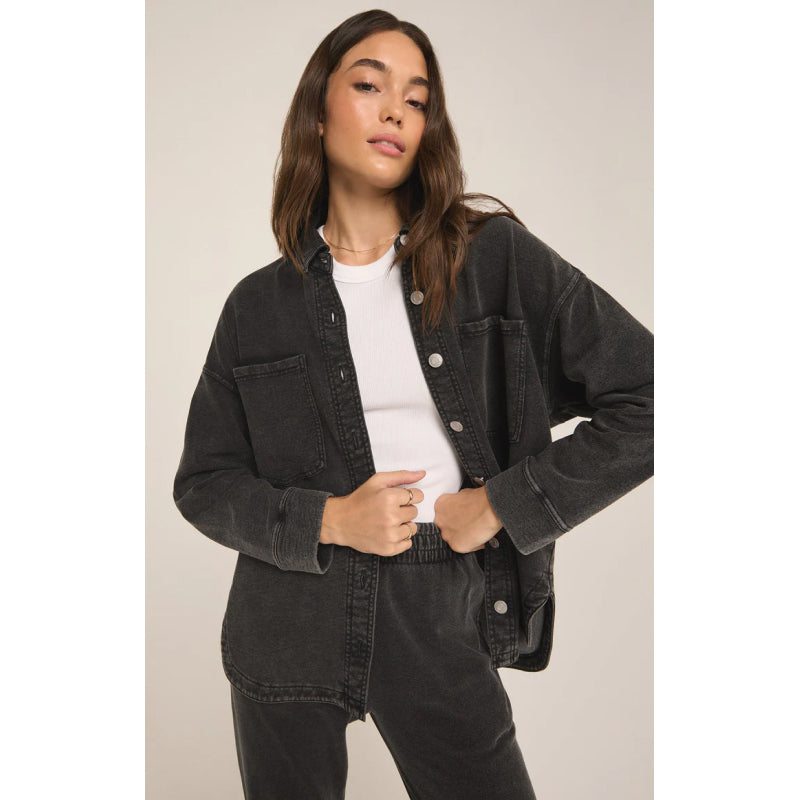 Z Supply All Day Knit Denim Jacket