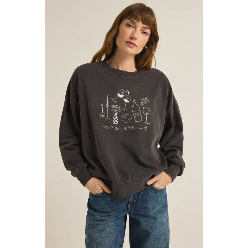 Z Supply Wine Club Sunday Sweatshirt