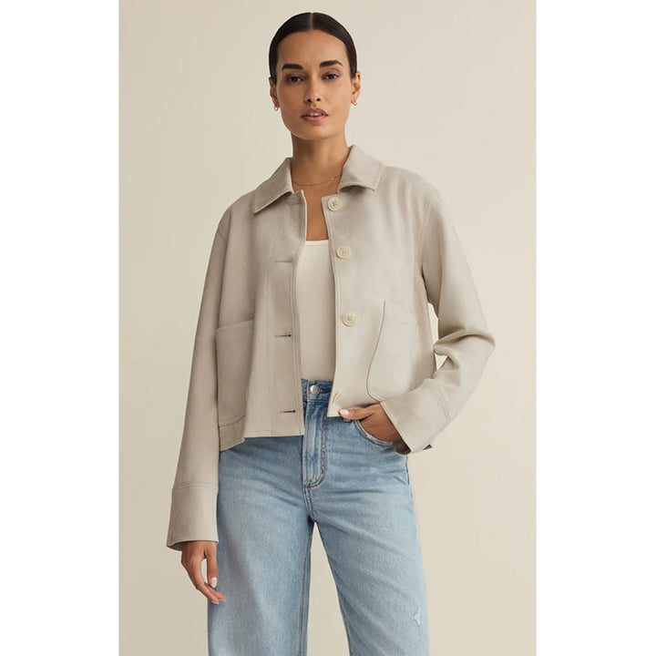 Z Supply Dillon Faux Suede Jacket
