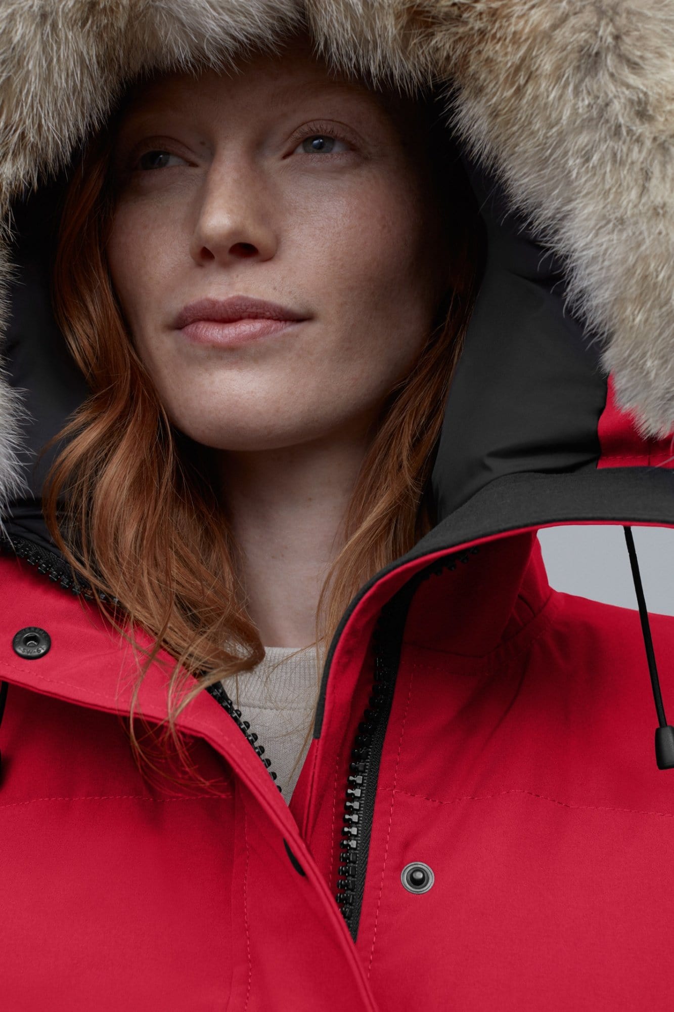 Canada goose outlet red parka womens