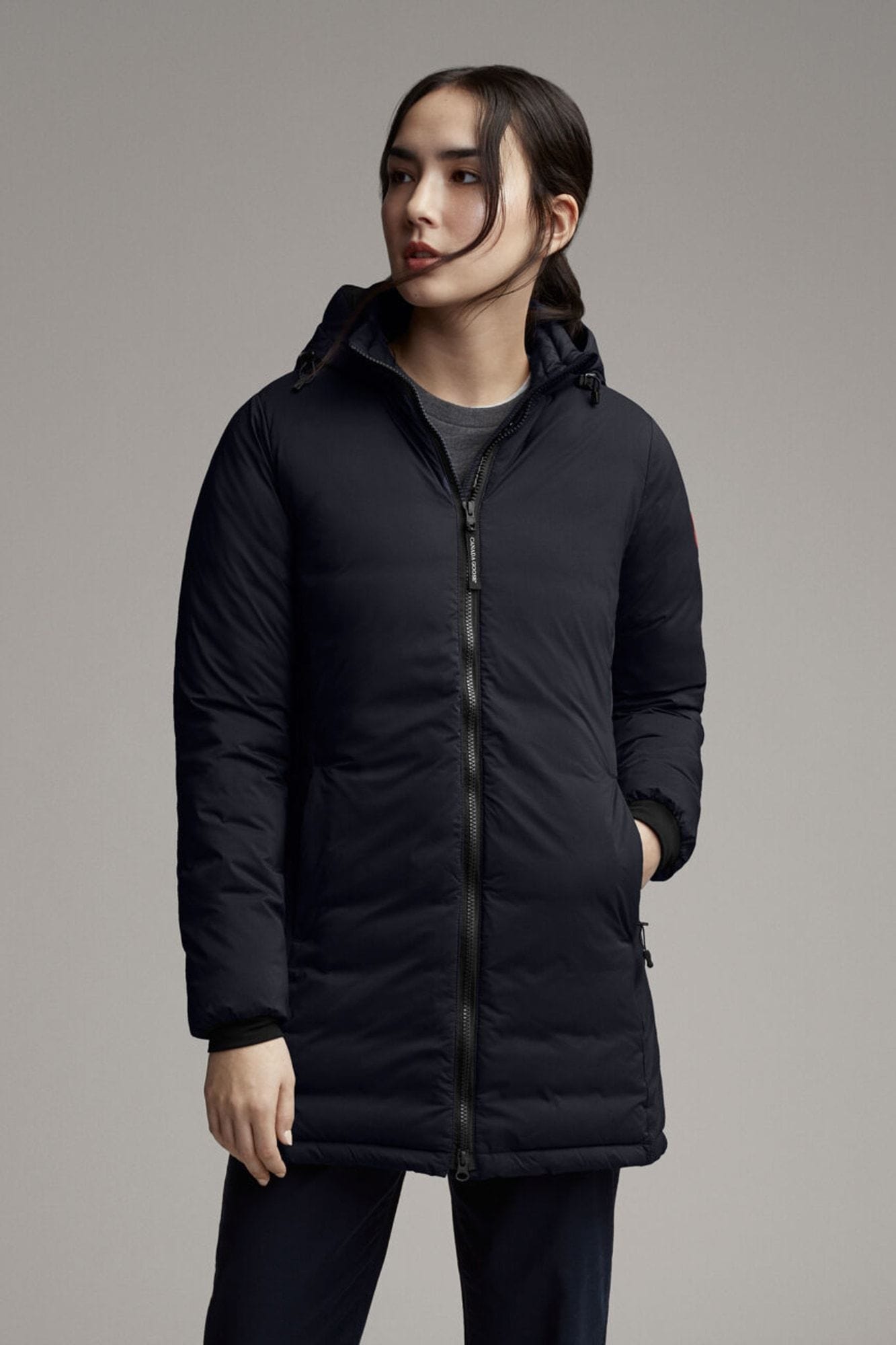 Camp hooded down jacket cheap canada goose