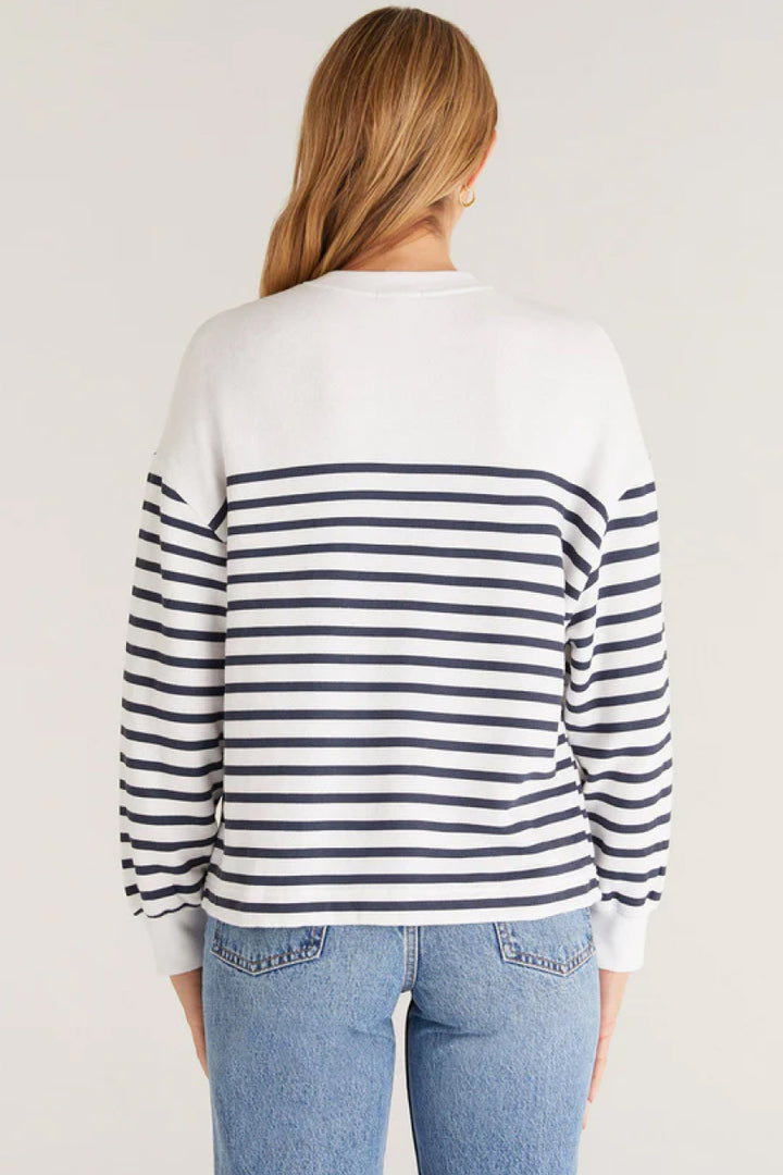 Z Supply Yuna Striped Long Sleeve Sweater