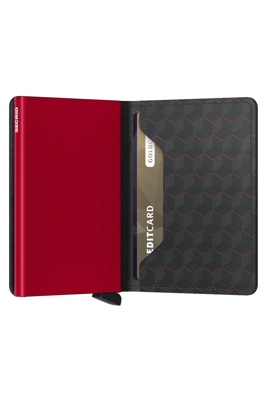 Secrid Slim Wallet - Optical Black / Red