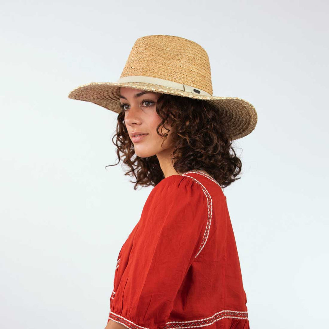 Chapeau de Soleil Pistil Femme en Paille - Wynette