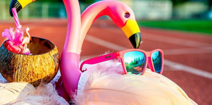 Lunettes de soleil Goodr Flamingos On A Booze Cruise