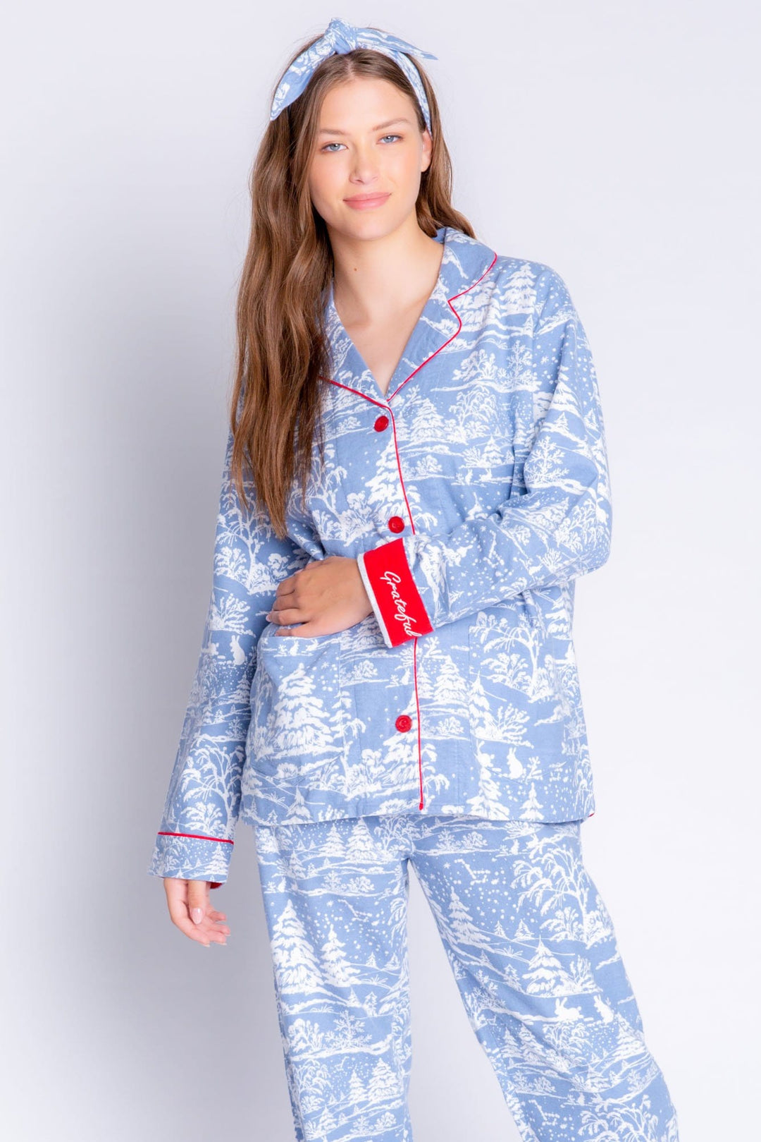 PJ Salvage Flannels Toile PJ Set