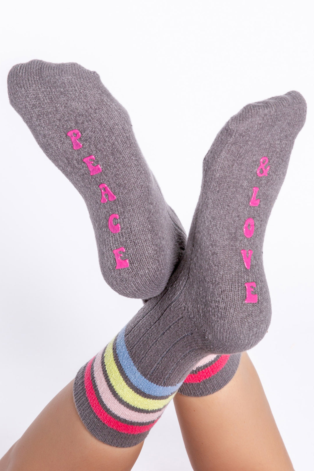 PJ Salvage Fun Socks Peace And Love