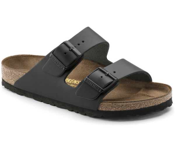 Birkenstock Arizona Black Leather Sandal - Regular