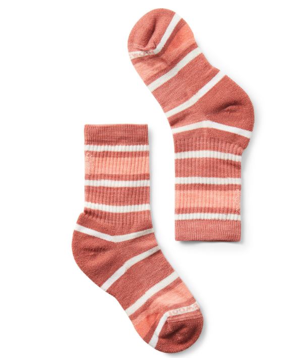 Chaussettes mi-mollet rayées à coussin léger Hike Smartwool pour enfants 