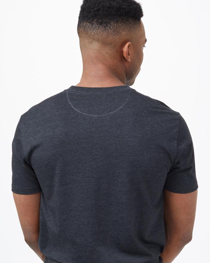 Men's TreeBlend Classic T-Shirt - Black Heather Back View