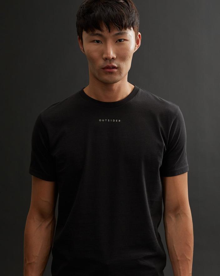Men's Outsider Classic T-Shirt - Black Front View