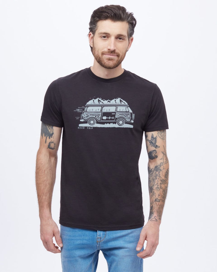 Men's Road Trip T-Shirt - Black Front View