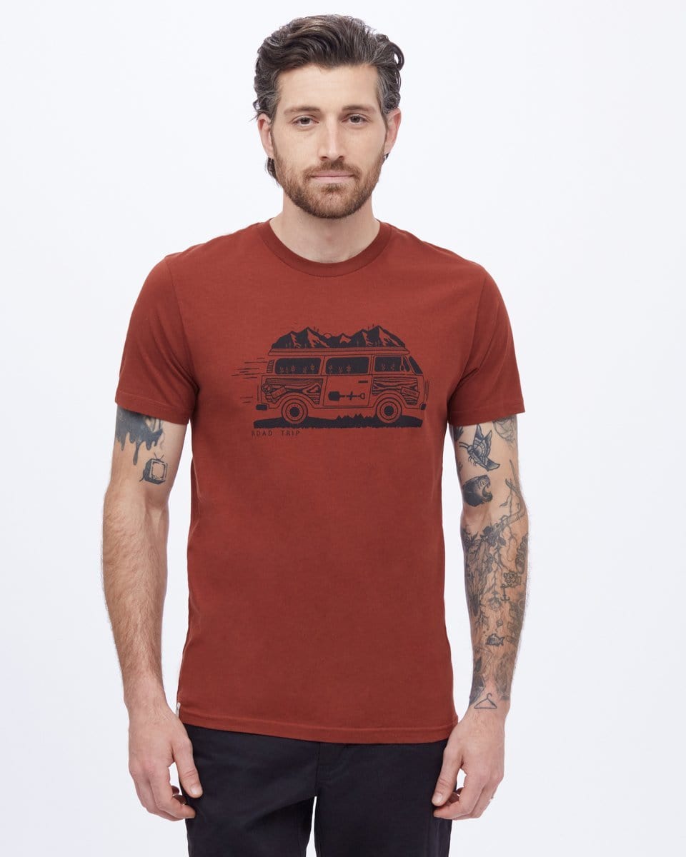 Men's Road Trip T-Shirt - Red Front View