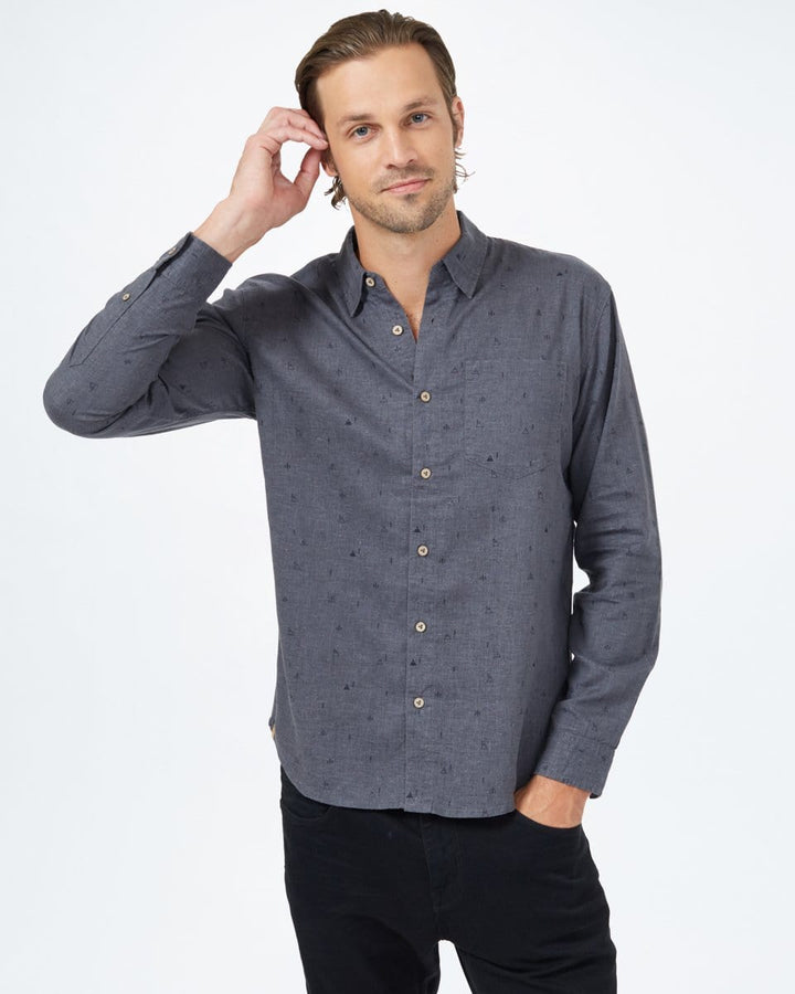 Men's Viewpoint Mancos Longsleeve Shirt - Grey Front View