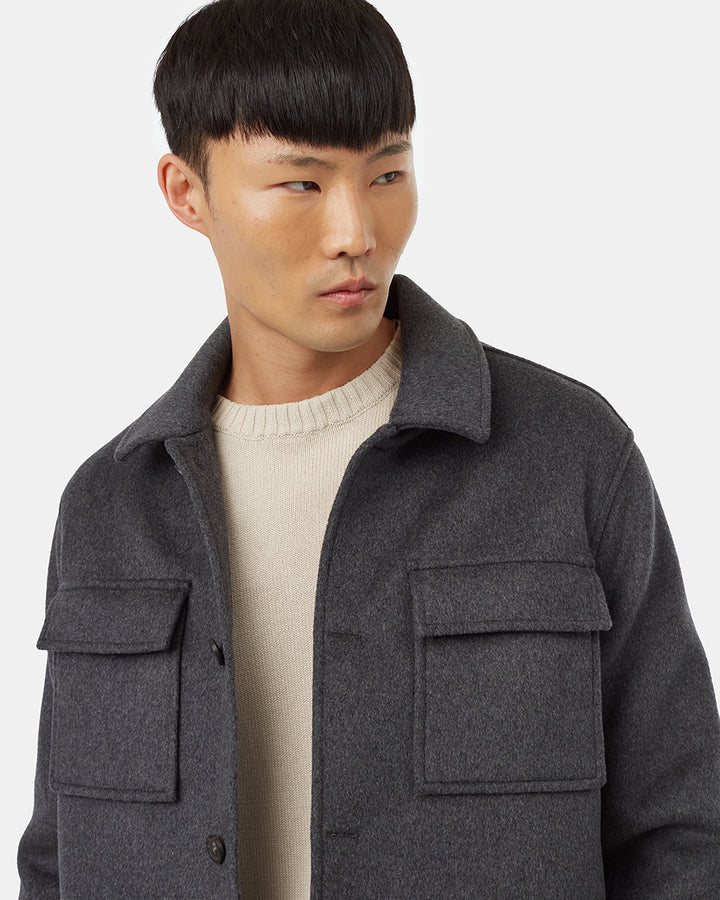 Tentree Wool Button Down Jacket