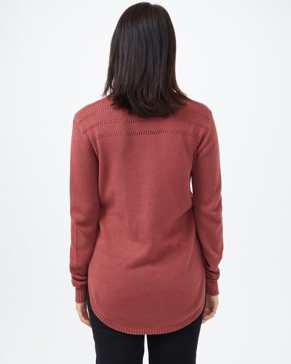 Women's Forever After Sweater - Red - Back - View