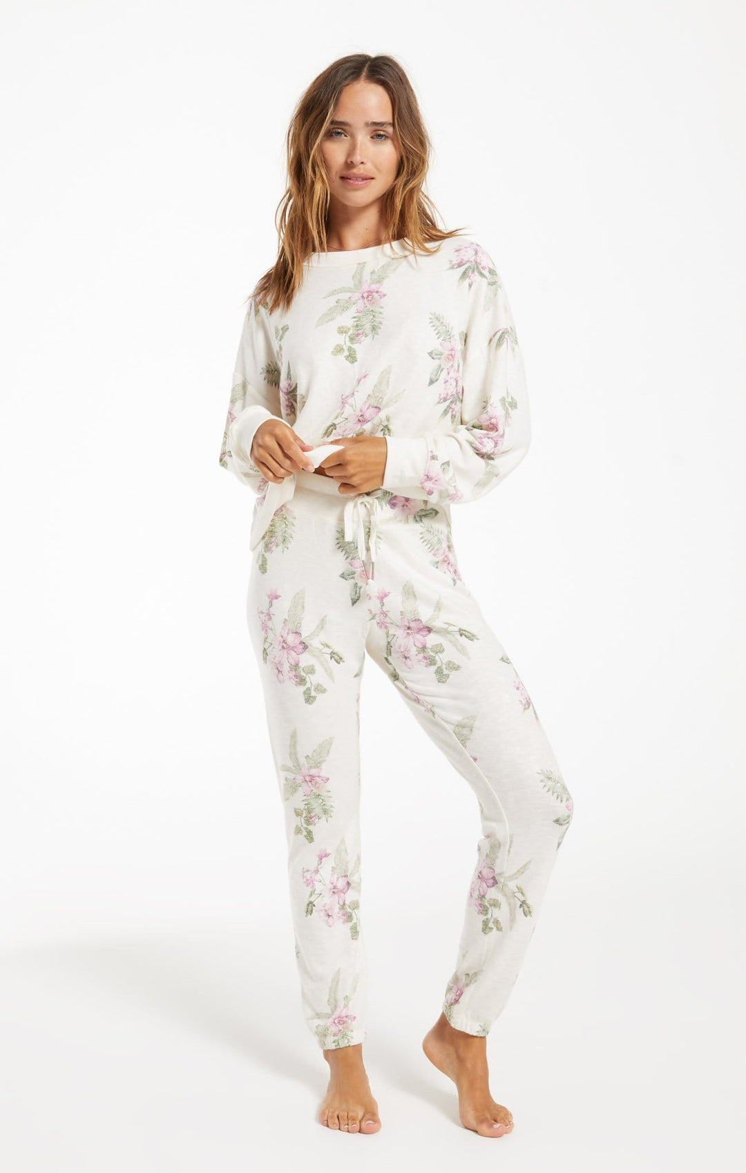 Z Supply Ava Garden Pantalon de jogging floral pour femme