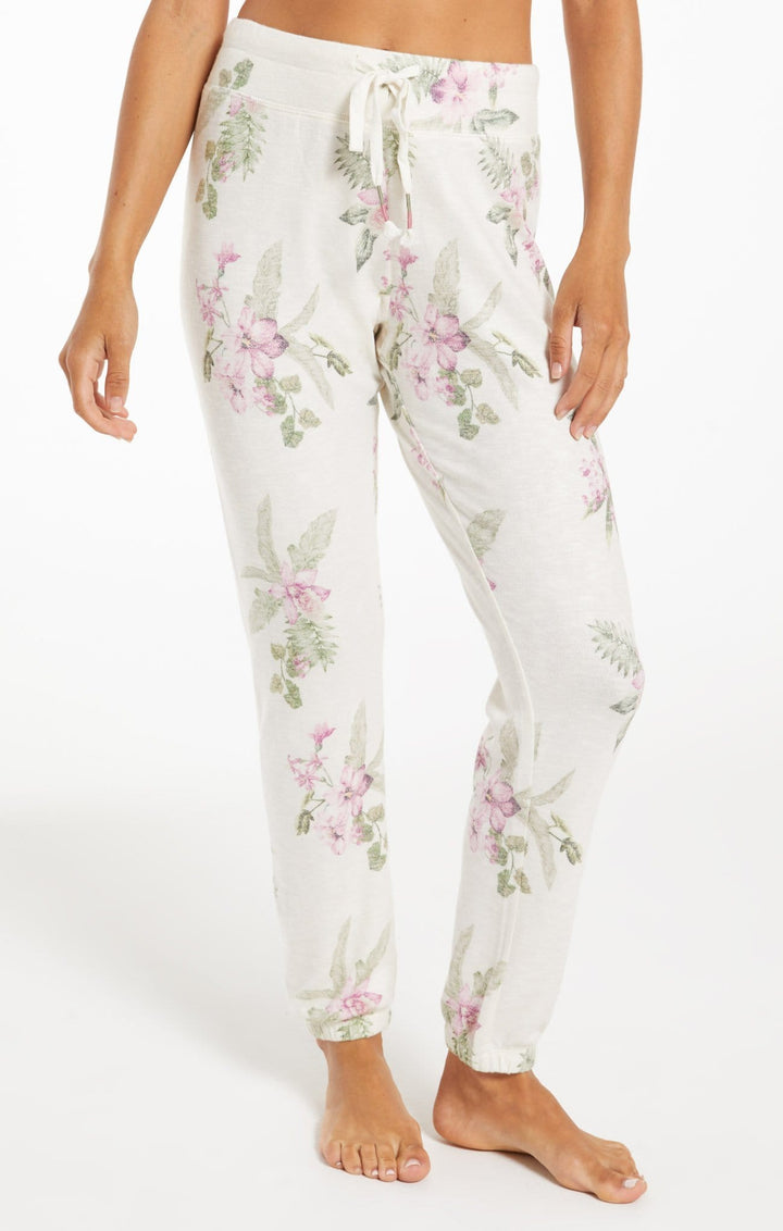 Z Supply Ava Garden Pantalon de jogging floral pour femme