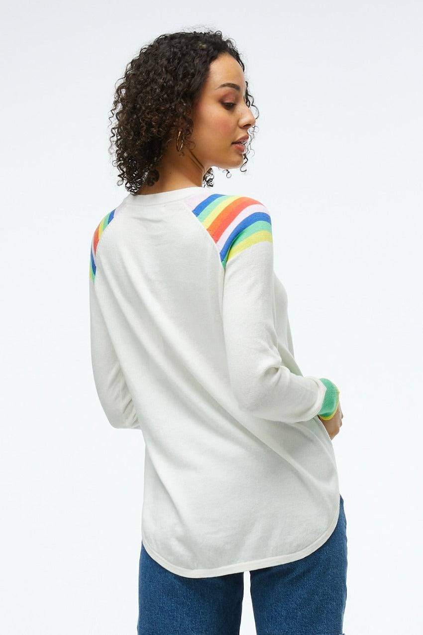 Zaket & Plover Stripe Shoulder Sweater