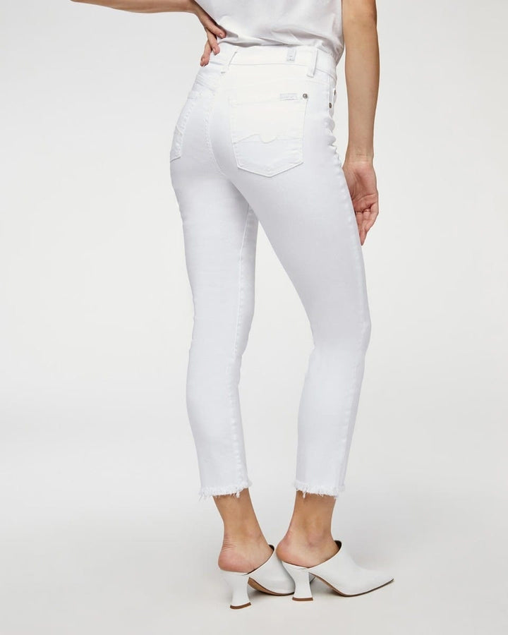7 For All Mankind Roxanne Ankle With Raw Hem