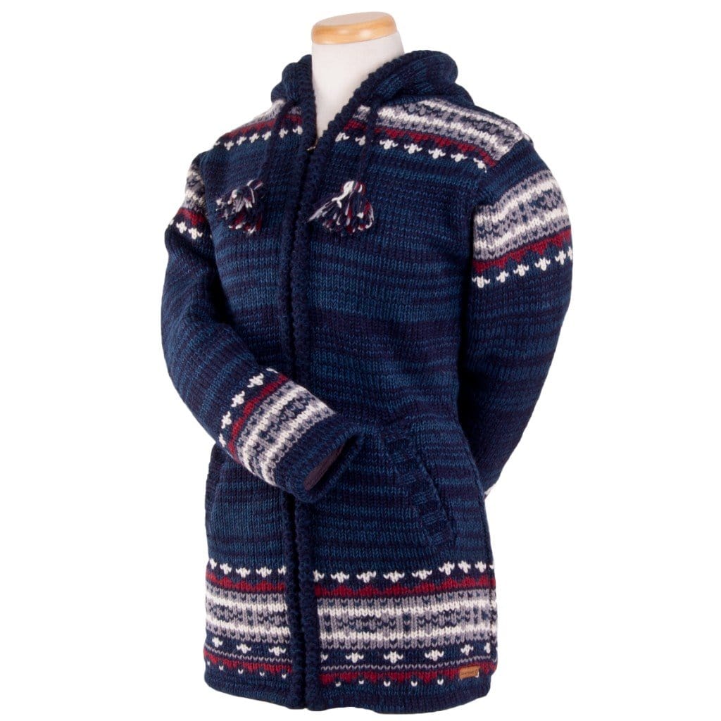 Lost Horizons Manteau en tricot de laine Elizabeth pour femmes