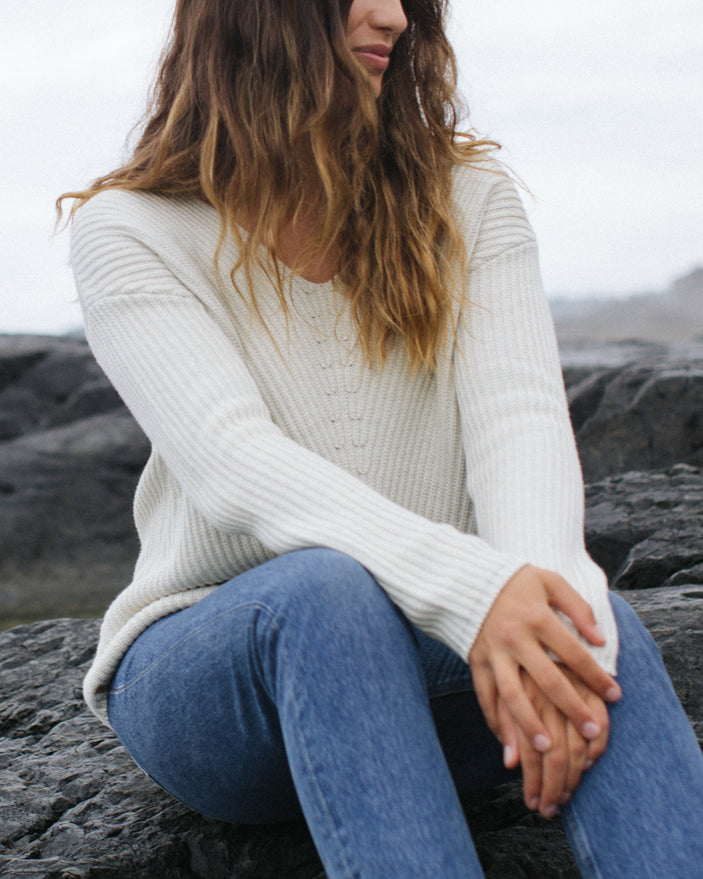 Tentree Highline Cotton V-Neck Sweater