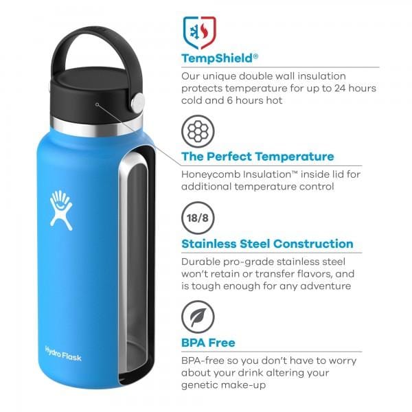 Hydro Flask 20 oz Wide Mouth Bottle With Flex cap