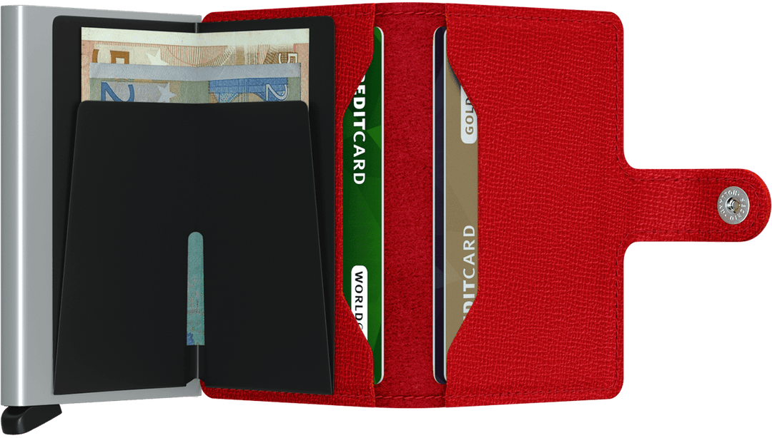 Secrid Mini Wallet - Crisple Red