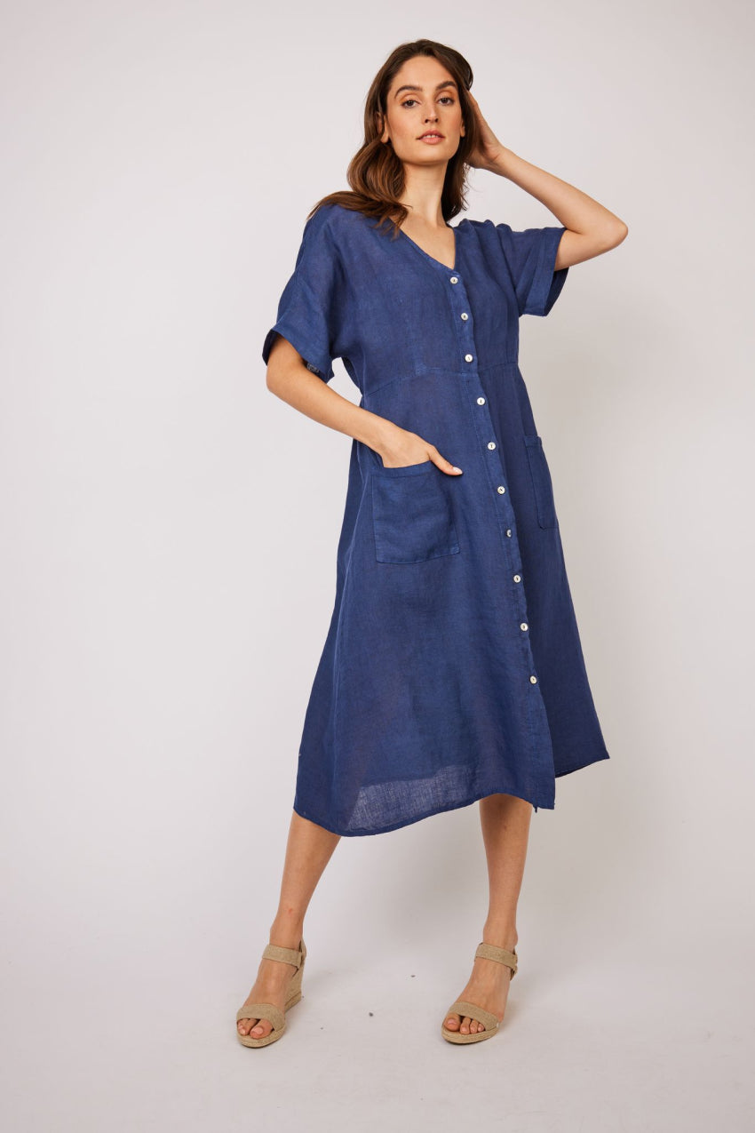 pistache linen dress PISTACHE