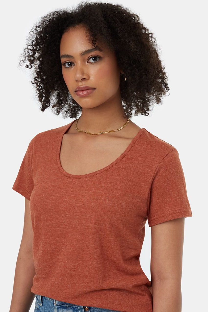 Tentree T-shirt à encolure dégagée pour femme
