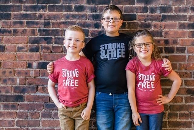 T-shirt Stanfields Youth Strong &amp; Free